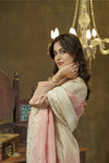 Beige & Peach Ombre hand embroidered kurta pant