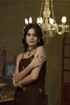 Brown hand embroidered palazzo set