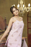 Lavender hand embroidered palazzo set