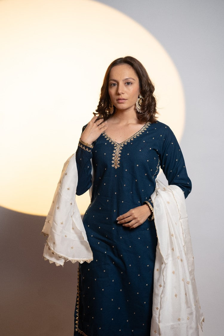 Elegant Zardosi Kurta Set