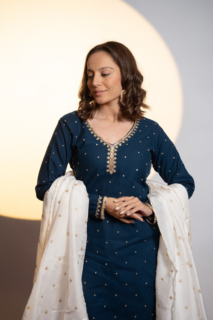 Elegant Zardosi Kurta Set