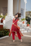 Straight Kurta Pant Set with dupatta