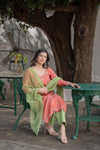  Kurta Pant Set with Soft net dupatta 