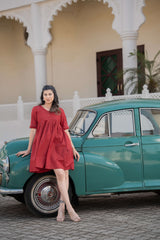 Buy Dark Red One Piece for women 