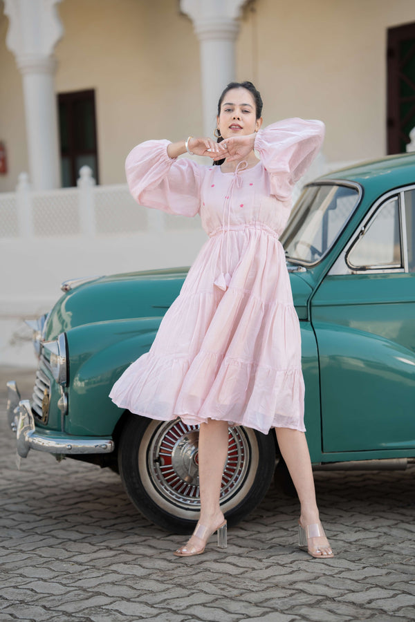 Buy Baby Pink One Piece Dress online at best price