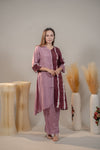 Purple & Burgundy A-Line Kurta Set for women online