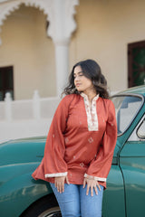 Buy Orange Short Kurti