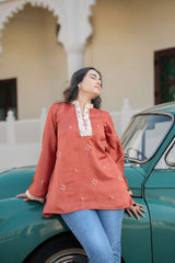Orange Short Kurti online