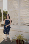 Navy Blue and Cream Kurta Pant online