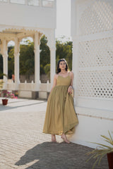 Buy Pear Green Long One Piece Dress