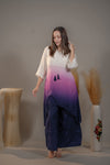 Comfortable Wine & Purple A-Line Kurta with palazzo pant 