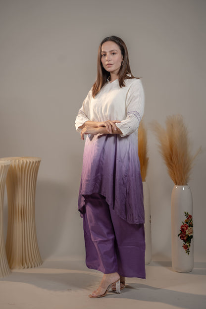 A-line Kurta and Plaza Set