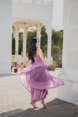 Buy Lavender Long One Piece Dress