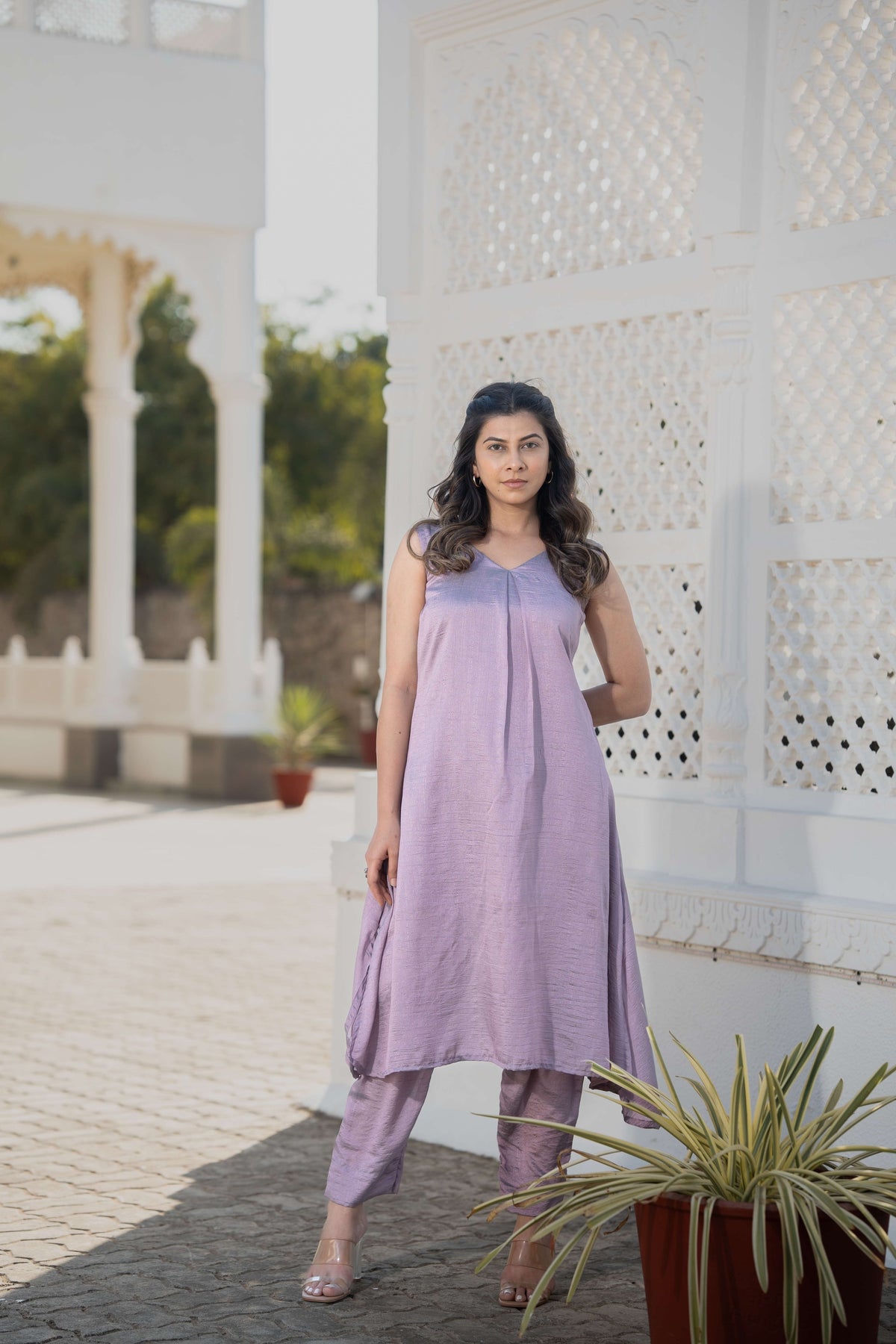 Light Lavender Kurta set