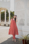 Dusty Orange Kurta set for women