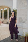Elegant Wine Kurta set