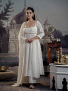 White Flared Anarkali.