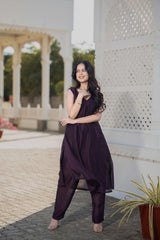 Buy Wine Kurta set
