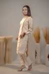 Buy Cream Straight Kurta Set online
