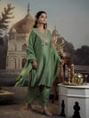 Fern Green Kurta Palazzo Set.
