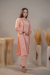 Buy light Orange Chanderi Kurta Set online