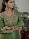 Fern Green Kurta Palazzo Set.