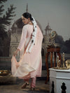 Cream and Peach Ombre Anarkali.