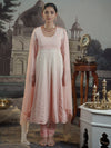 Cream and Peach Ombre Anarkali.