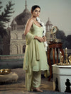 Soft Green Flared Anarkali.