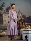 Lavender Flared Anarkali.