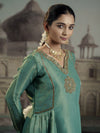Teal Mint Kurta Palazzo Set.