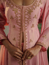 Light Pink Jacket Style Anarkali.