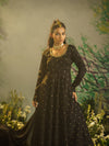 Black Flared Anarkali.