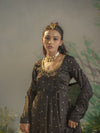 Black Flared Anarkali.