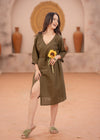 Comfortable linen summer dress for women
