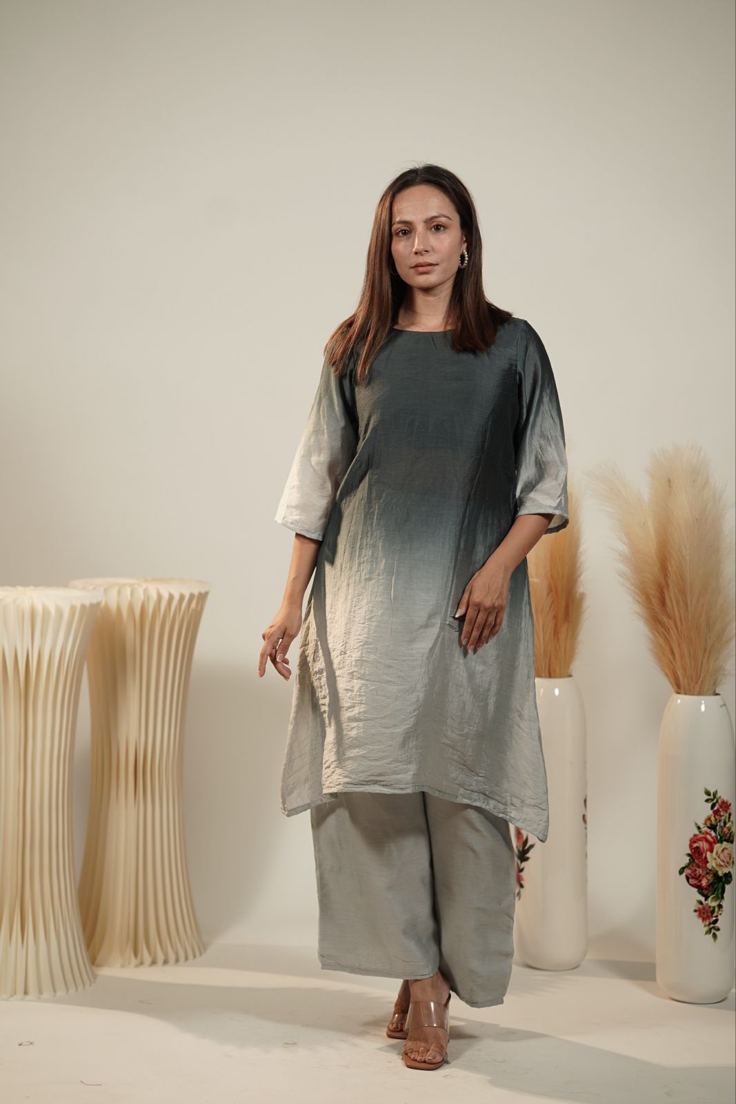 A-line Kurta and Plazo Set