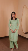 Arcadian Green Kurta Set.