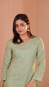 Arcadian Green Kurta Set.