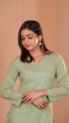 Arcadian Green Kurta Set.