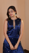 ZARI NEELAM STONE KURTA AND PALAZZO