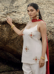 PEARL RIWAAZ IVORY SHARARA SUIT