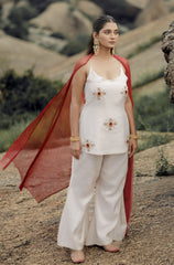 PEARL RIWAAZ IVORY SHARARA SUIT