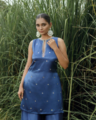 ZARI NEELAM STONE KURTA AND PALAZZO