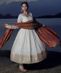 SWAN VEIL ANARKALI SET