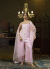 Lavender hand embroidered palazzo set