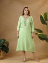 Light Green Blossom kaftan.