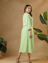 Light Green Blossom kaftan.