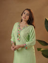 Light Green Blossom kaftan.