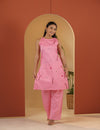 Pink Petal kurta pant set.