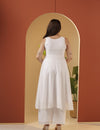 White swan kurta pant set.